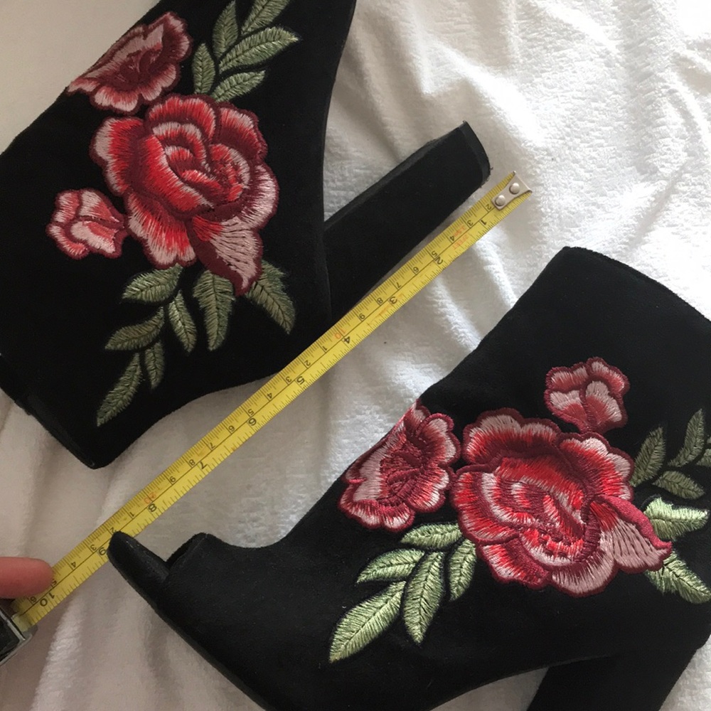 Floral Ankle Booties - Picture 3 of 5